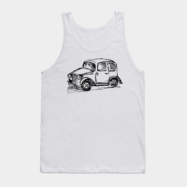 Cars Black One Tank Top by Saldi